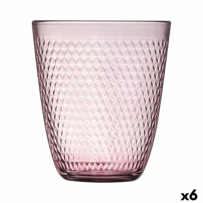 Trinkglas Luminarc Pampille Rosa Glas 310 ml (6 Stück) Default Title