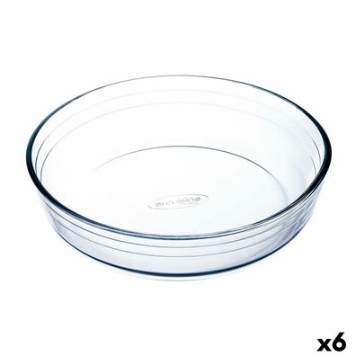 Backform Ô Cuisine Ocuisine Vidrio Durchsichtig Glas rund 23 x 23 x 6 cm 6 Stück Defa