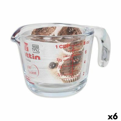 Messbecher Quttin 250 ml Glas (6 Stück) Default Title
