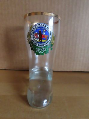 Bierglas Bierstiefel Druck Heckelmann-Huhn Brauereien 0,25l