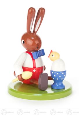 Hase sitzend mit Eierbecher groß BxHxT11cmx14,5 cmx11cm NEU Osterhase Osterdeko