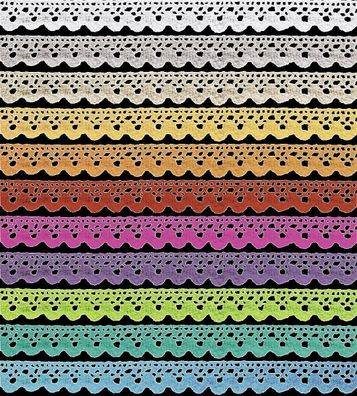 Heyda 203584392 Spitzen Tapes, mehrfarbig 18 x 28 x 25 cm
