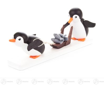 Miniatur Pinguin Fischhändler BxHxT 10cmx4cmx2 cm NEU Erzgebirge Weihnachtsfigur