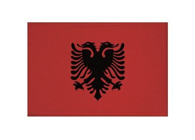 Aufnäher Albanien Fahne Flagge Patch 9 x 6 cm