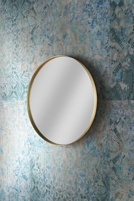 Wandspiegel Round 90 x 90 x 5 cm aus Stahl
