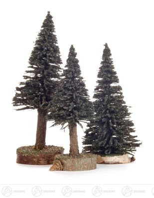 Baum Fichte grün H=ca 16 cm NEU Erzgebirge Holzbaum Weihnachtsbaum