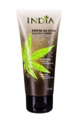 India Fußbalsam mit Hanföl, 75 ml - INDIA Cosmetics