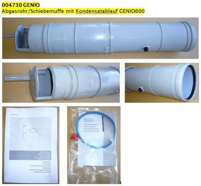 Windhager Abgasrohr/Schiebemuffe mit Kon Abgasrohr/Schiebemuffe mit Kondensatabla 004