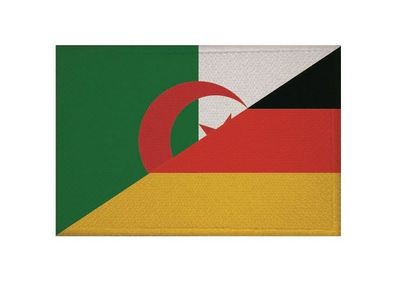 Aufnäher Algerien-Deutschland Fahne Flagge Patch 9 x 6 cm