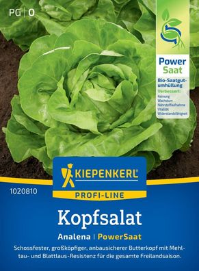 Kopfsalat Analena, PowerSaat, schossfest - großköpfig - anbausicher, Kiepenkerl