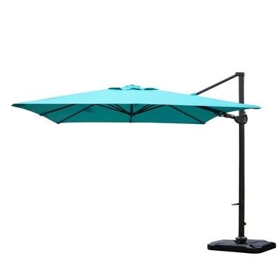 Gastronomie-Ampelschirm 3x3m schwenkbar drehbar, Polyester/Alu