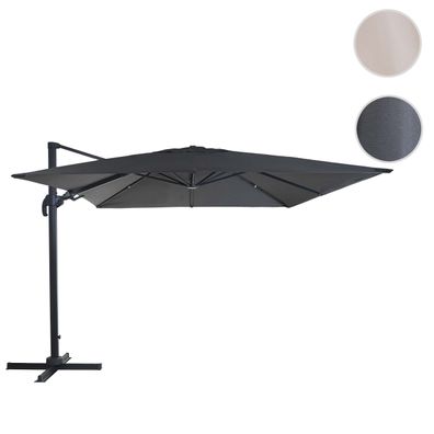 Gastronomie-Ampelschirm 3x4m schwenkbar, Polyester/Alu anthrazit ohne