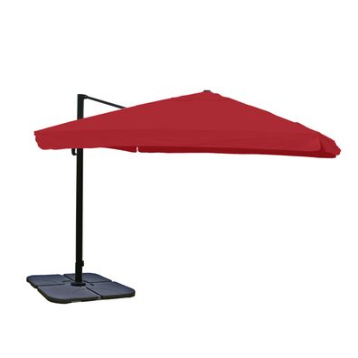 Ampelschirm Sonnenschirm Gastronomie 3x3m Polyester/Alu Flap,