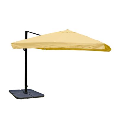 Ampelschirm Sonnenschirm Gastronomie 3x3m Polyester/Alu Flap, creme