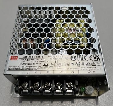 Windhager Netzteil 5V, 7A, 35W, LRS-35-5 Netzteil 5V, 7A, 35W, LRS-35-5 002062