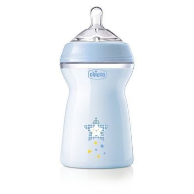 Chicco Babyflasche Blau 330ml ab 6 Monate