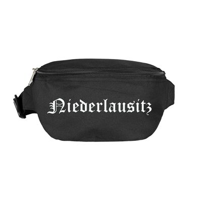 Niederlausitz Bauchtasche - Altdeutsch bedruckt - Gürteltasche Hipbag