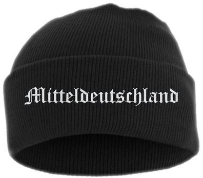 Mitteldeutschland Umschlagmütze - Altdeutsch - Bestickt - Mütze mit