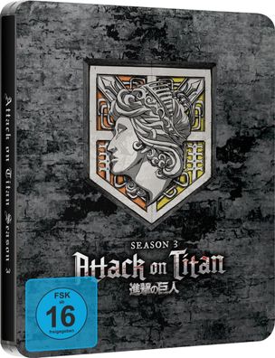 Attack on Titan - Staffel 3 - Gesamtausgabe - Steelbook - DVD - NEU