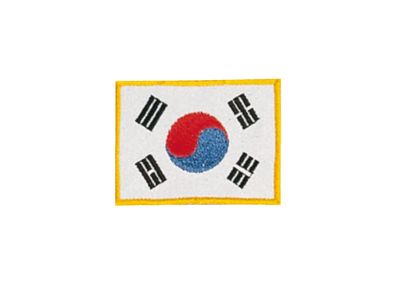 Stickabzeichen koreanische Flagge