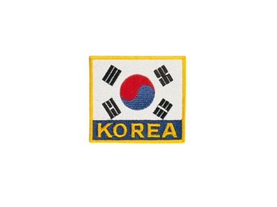 Länderflagge Korea mit Stick