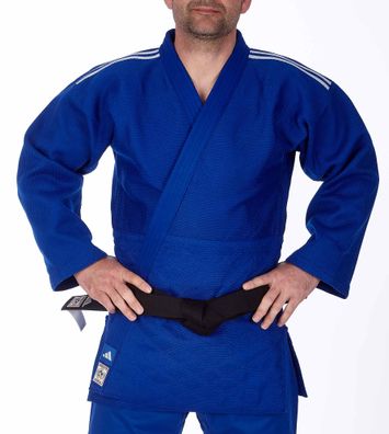 adidas Judojacke Champion III IJF - Model 2 JIJFB-JAC blau / weiße Streifen