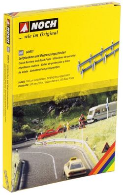 Noch 60511 Leitplanken und Begrenzungspfosten, Bausatz H0 (1:87)