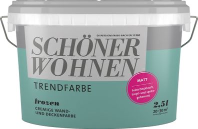 2,5L Schöner Wohnen -Trend Wandfarbe matt Frozen