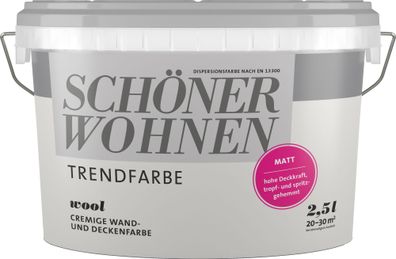 2,5L Schöner Wohnen -Trend Wandfarbe matt Wool