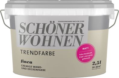 2,5L Schöner Wohnen -Trend Wandfarbe matt Finca