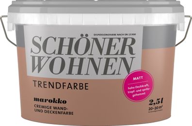 2,5L Schöner Wohnen -Trend Wandfarbe matt Marokko