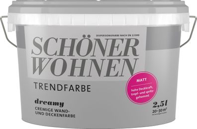 2,5L Schöner Wohnen -Trend Wandfarbe matt Dreamy