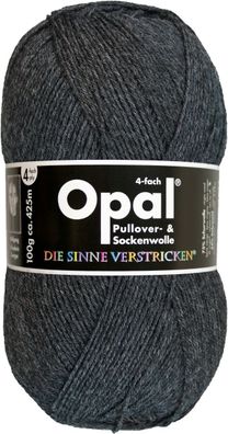 100g Opal Uni 4-fach | 5191 anthrazit melange | Sockenwolle Garn Stricken 65,00€/ kg