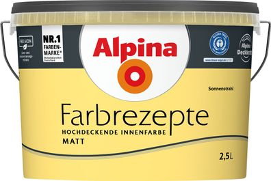 2,5L ALPINA Farbrezepte Sonnenstrahl, Matt