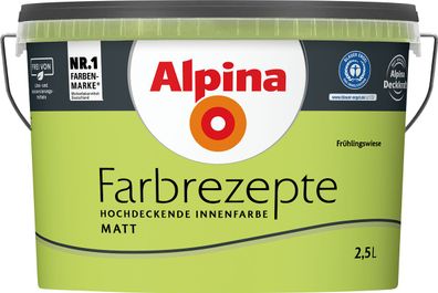 2,5L ALPINA Farbrezepte Frühlingswiese, Matt