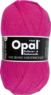 100g Opal Uni 4-fach | 5194 pink | Sockenwolle 4-fädig Garn Stricken 65,00€/ kg