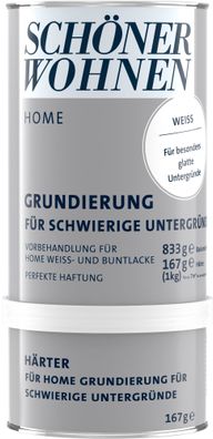 1kg Schöner Wohnen Home 2K Grundierung für schwierige Untergründe weiß