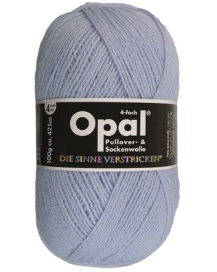 100g Opal Uni 4-fach | 9932 himmelblau | Sockenwolle 4-fädig Garn Stricken 65,00€/ kg