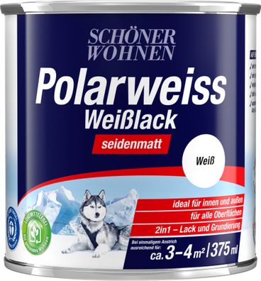 375ml Schöner Wohnen Polarweiss Weisslack seidenmatt