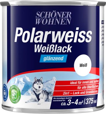 375ml Schöner Wohnen Polarweiss Weisslack glänzend