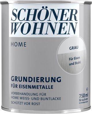 750ml Schöner Wohnen Home Grundierung für Eisenmetalle grau