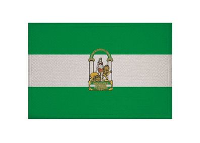 Aufnäher Andalusien Fahne Flagge Patch 9 x 6 cm
