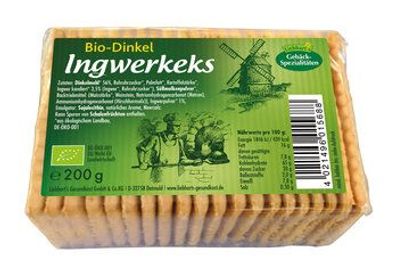 Liebhart´s Gesundkost 3x Bio-Dinkel-Ingwer-Keks 200g