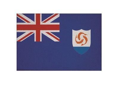 Aufnäher Anguilla Fahne Flagge Patch 9 x 6 cm