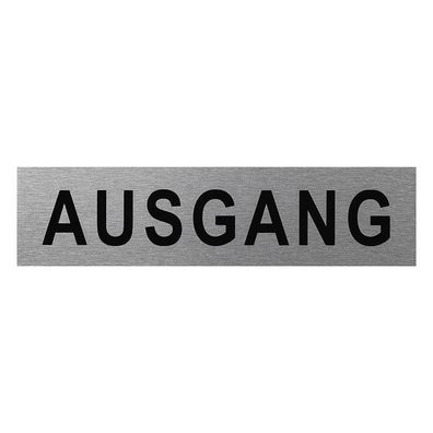 Aluminium Türschild " Ausgang " 160x40mm