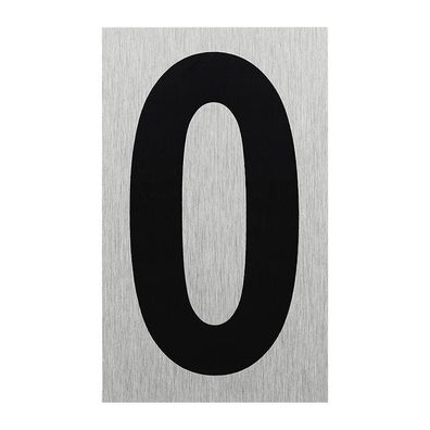 Aluminium Türschild " 0 " 100x60mm