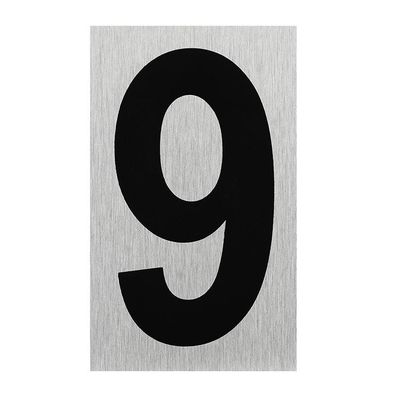 Aluminium Türschild " 9 " 100x60mm