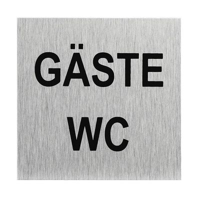 Aluminium Türschild " Gäste WC " 60x60mm