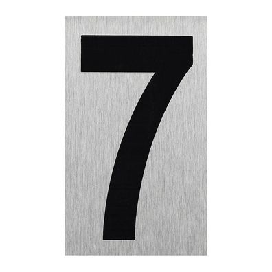 Aluminium Türschild " 7 " 100x60mm
