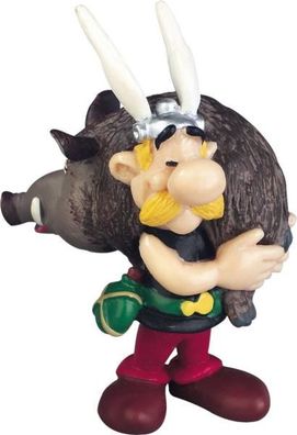 Asterix Figur Asterix mit Wildschwein 6 cm